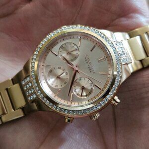 Caravelle by Bulova New York Women Wristwatch Quartz Rose Gold Dial Women Watch